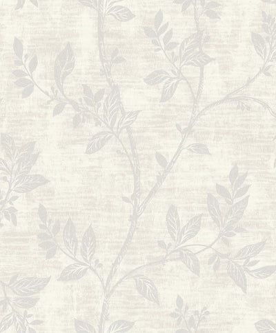 product image for Leaf Trail Wallpaper in Pearl and Glass Beads from the Essential Textures Collection by Seabrook Wallcoverings 64