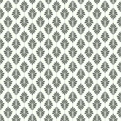 product image of sample leaflet wallpaper in black and white from the silhouettes collection by york wallcoverings 1 540