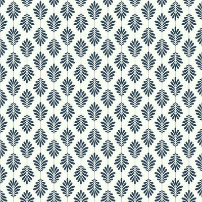 product image for Leaflet Wallpaper in Navy from the Silhouettes Collection by York Wallcoverings 24