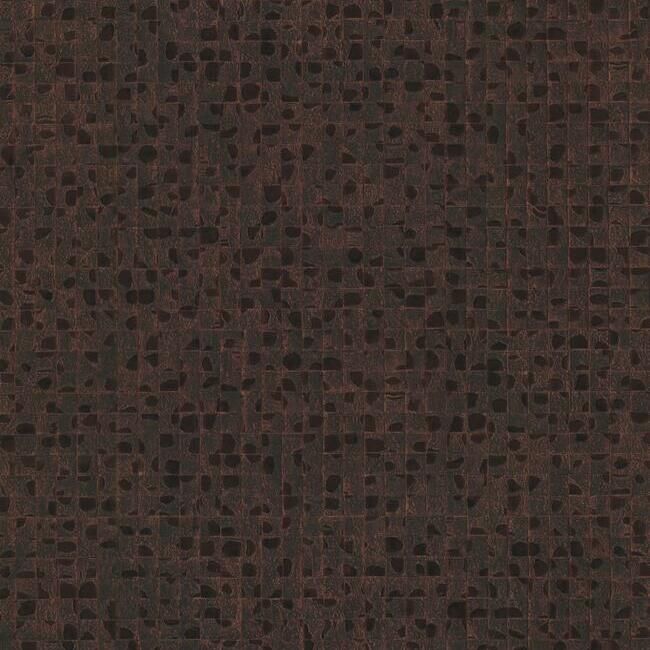 media image for Leather Lux Wallpaper in Brown from the Traveler Collection by Ronald Redding 298