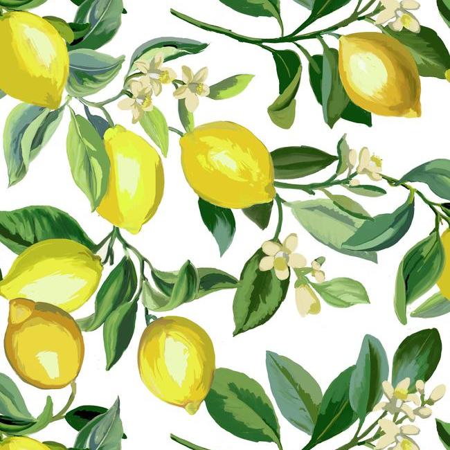 media image for sample lemon zest peel stick wallpaper in yellow and ivory by roommates for york wallcoverings 1 24