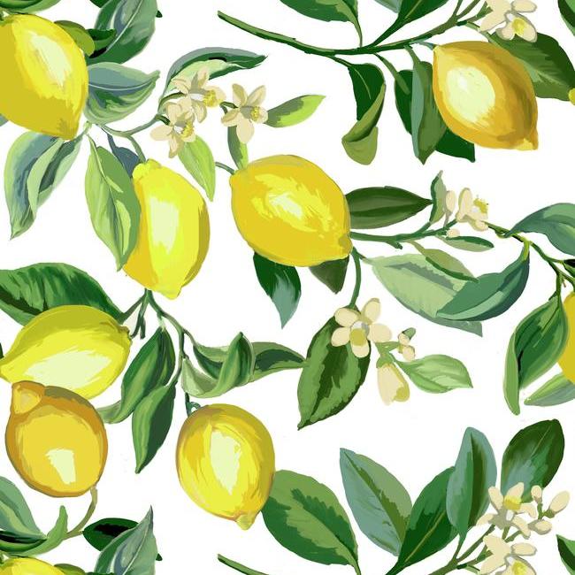 media image for Lemon Zest Peel & Stick Wallpaper in Yellow and Ivory by RoomMates for York Wallcoverings 291