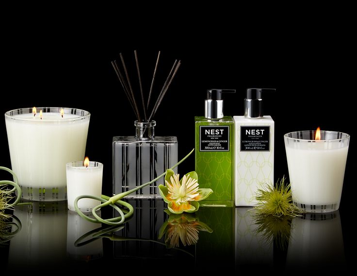 media image for lemongrass ginger scented candle design by nest fragrances 4 24