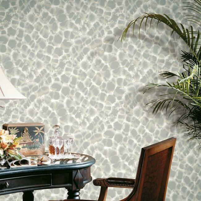 media image for Leopard Rosettes Wallpaper in Grey from the Traveler Collection by Ronald Redding 297
