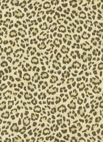 product image for Leopard Print Wallpaper in Beige and Orange design by BD Wall 84