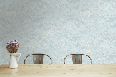 product image for lichen wallpaper in silver blue and grey from the transition collection by mayflower 1 60