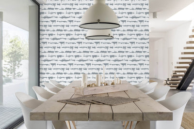 product image for Lifeline Peel-and-Stick Wallpaper in Cove Grey by NextWall 20