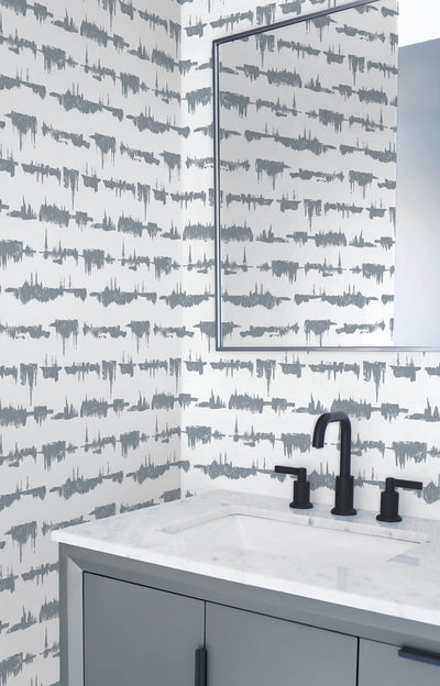 product image for Lifeline Peel-and-Stick Wallpaper in Cove Grey by NextWall 78