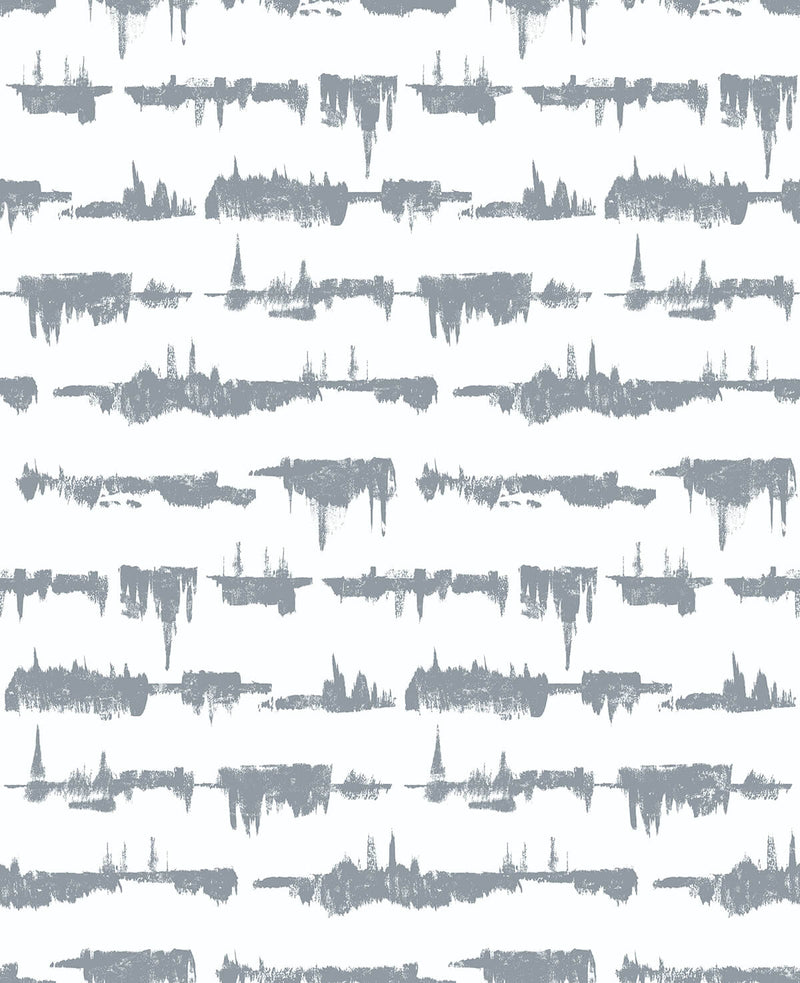 media image for Lifeline Peel-and-Stick Wallpaper in Cove Grey by NextWall 275