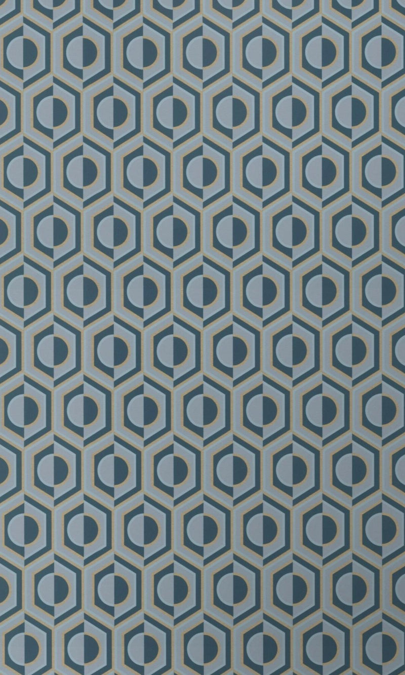 media image for sample 3d retro geometric light blue wallpaper by walls republic 1 260
