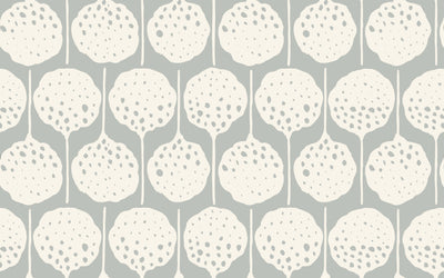 product image for Lily's Pad Wallpaper in Gray Goose by Anna Redmond for Abnormals Anonymous 21