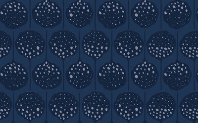 product image for Lily's Pad Wallpaper in Moody Blues by Anna Redmond for Abnormals Anonymous 34
