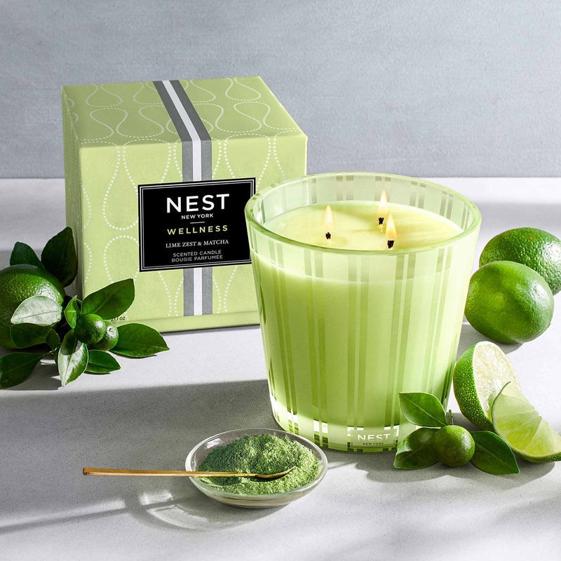 media image for Lime Zest & Matcha 3-Wick Candle 217