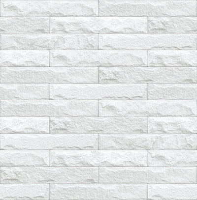 product image for Limestone Brick Peel-and-Stick Wallpaper in Eggshell and Grey by NextWall 59
