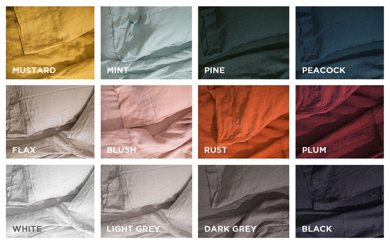 media image for Simple Linen King Bedding in Various Colors by Hawkins New York 25