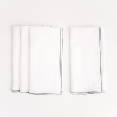product image for stone washed linen napkin by borrowed blu bb0250s 4 14