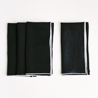 product image for stone washed linen napkin by borrowed blu bb0250s 1 24