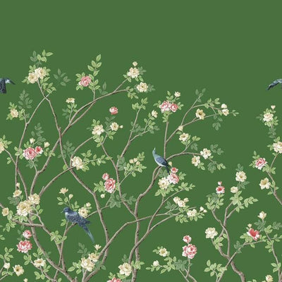 product image of Lingering Garden Wall Mural in Green from the Murals Resource Library by York Wallcoverings 511