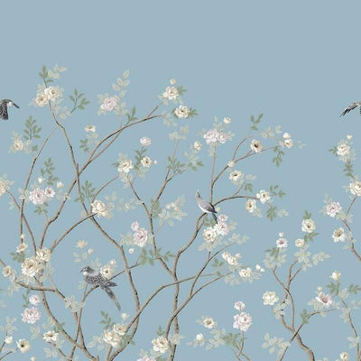 product image for Lingering Garden Wall Mural in Sky Blue from the Murals Resource Library by York Wallcoverings 90
