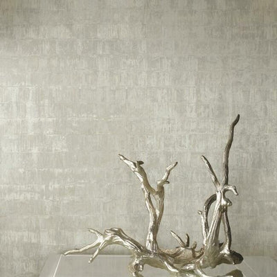 product image of Liquid Metal Wallpaper in Pearl from the Ronald Redding 24 Karat Collection by York Wallcoverings 52