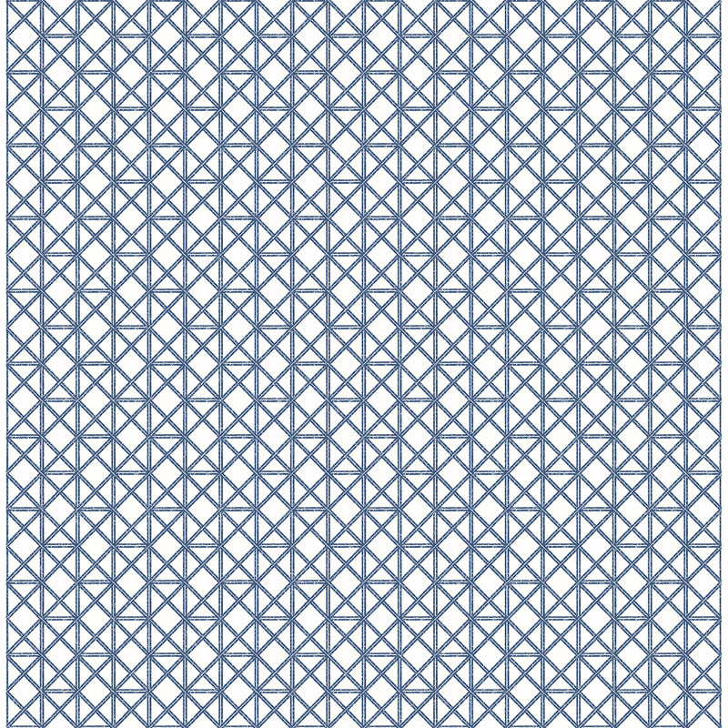 media image for Lisbeth Geometric Lattice Wallpaper in Blue from the Pacifica Collection by Brewster Home Fashions 22