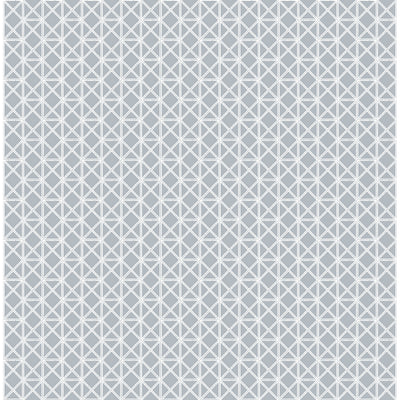 product image for Lisbeth Geometric Lattice Wallpaper in Grey from the Pacifica Collection by Brewster Home Fashions 6