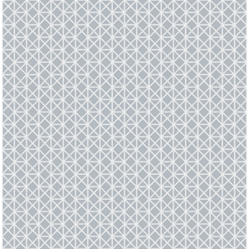 media image for Lisbeth Geometric Lattice Wallpaper in Grey from the Pacifica Collection by Brewster Home Fashions 246