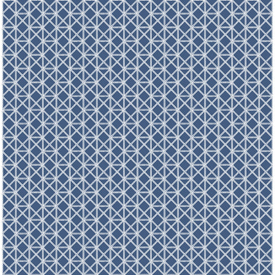 product image for Lisbeth Geometric Lattice Wallpaper in Navy from the Pacifica Collection by Brewster Home Fashions 34