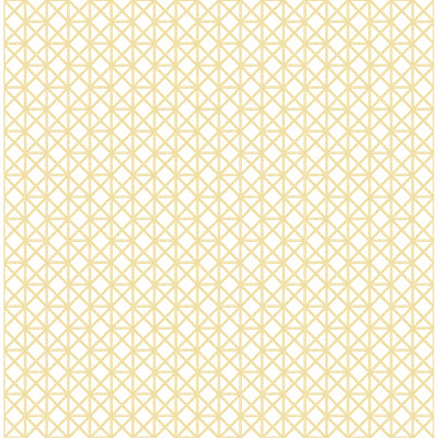 product image for Lisbeth Geometric Lattice Wallpaper in Yellow from the Pacifica Collection by Brewster Home Fashions 8
