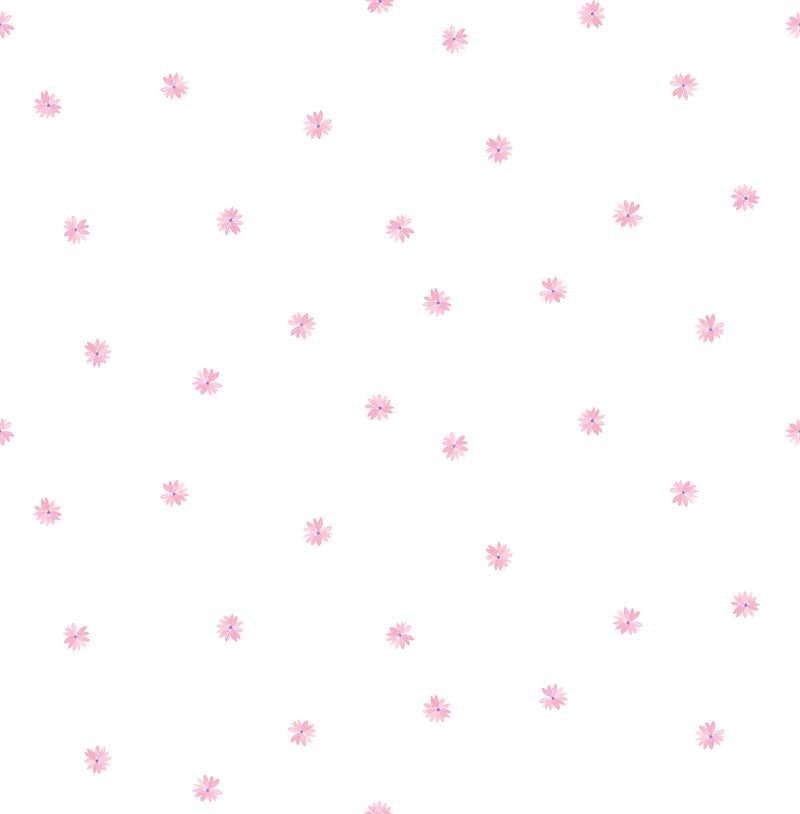 media image for Little Daisy Wallpaper in Bubblegum from the Day Dreamers Collection by Seabrook Wallcoverings 216