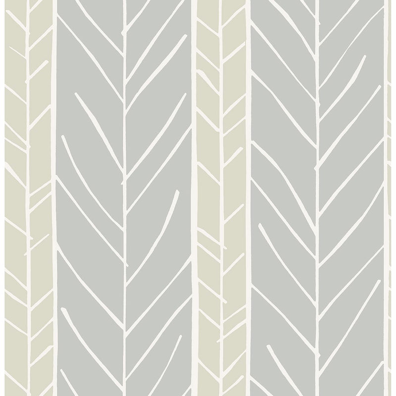 media image for Lottie Stripe Wallpaper in Grey from the Bluebell Collection by Brewster Home Fashions 28