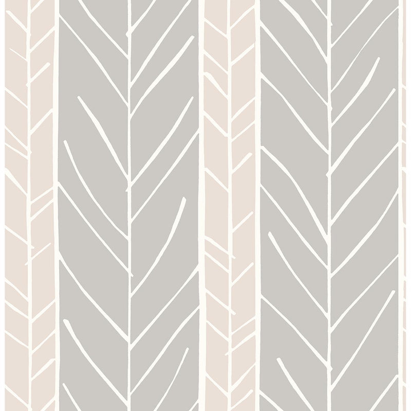 media image for Lottie Stripe Wallpaper in Rose from the Bluebell Collection by Brewster Home Fashions 26