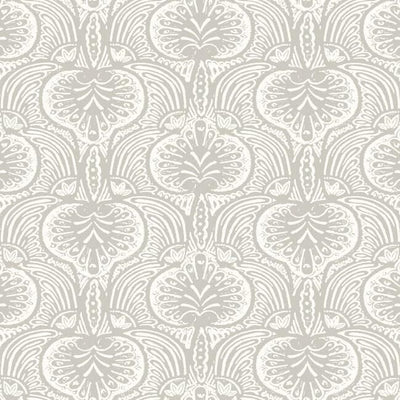 product image of sample lotus palm wallpaper in grey from the traveler collection by ronald redding 1 569