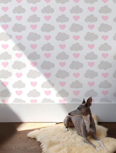 product image for Loveclouds Wallpaper in Illusion design by Aimee Wilder 21