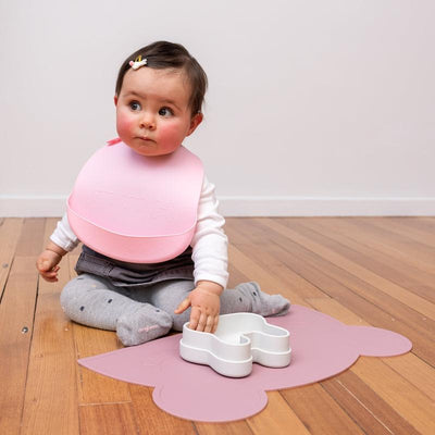 product image for catchie bib dusty rose powder pink by we might be tiny 5 63