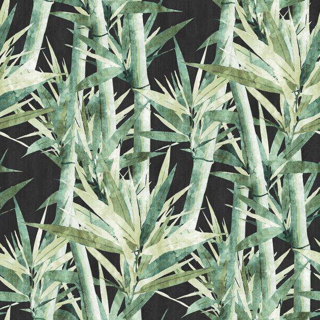 media image for sample lucky bamboo peel stick wallpaper in black by roommates for york wallcoverings 1 247