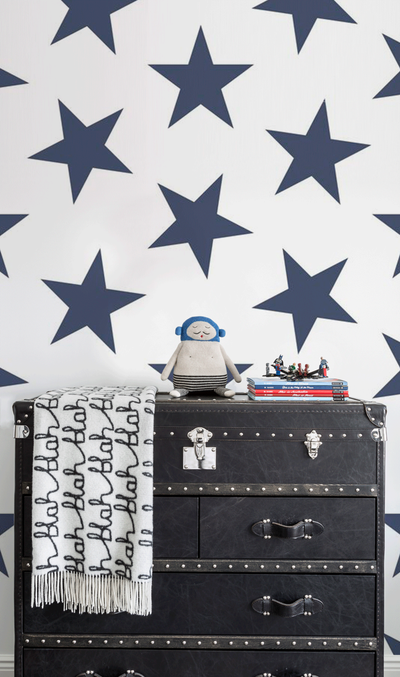 product image for Lucky Star Wallpaper in Navy 11