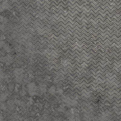 product image for Luna Distressed Chevron Wallpaper in Charcoal from the Polished Collection by Brewster Home Fashions 6