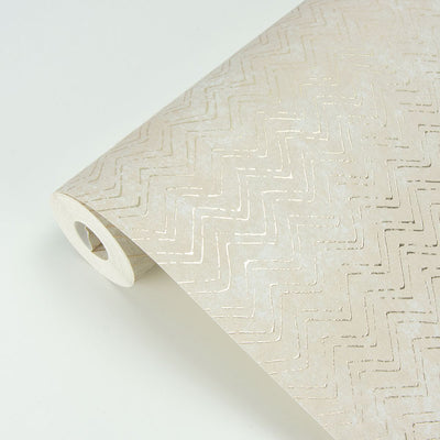 product image for Luna Distressed Chevron Wallpaper in Copper from the Polished Collection by Brewster Home Fashions 32