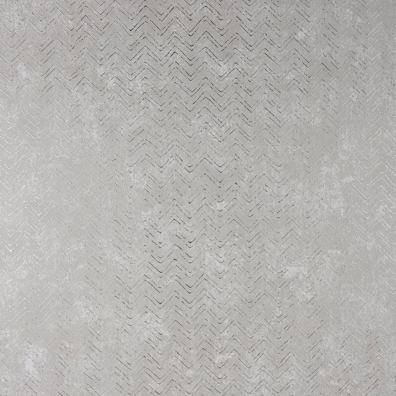 media image for Luna Distressed Chevron Wallpaper in Silver from the Polished Collection by Brewster Home Fashions 262