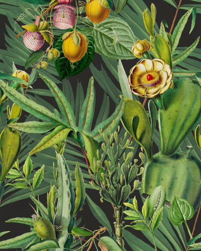 product image of Luscious Flora Wallpaper in Green from the Wallpaper Compendium Collection by Mind the Gap 533