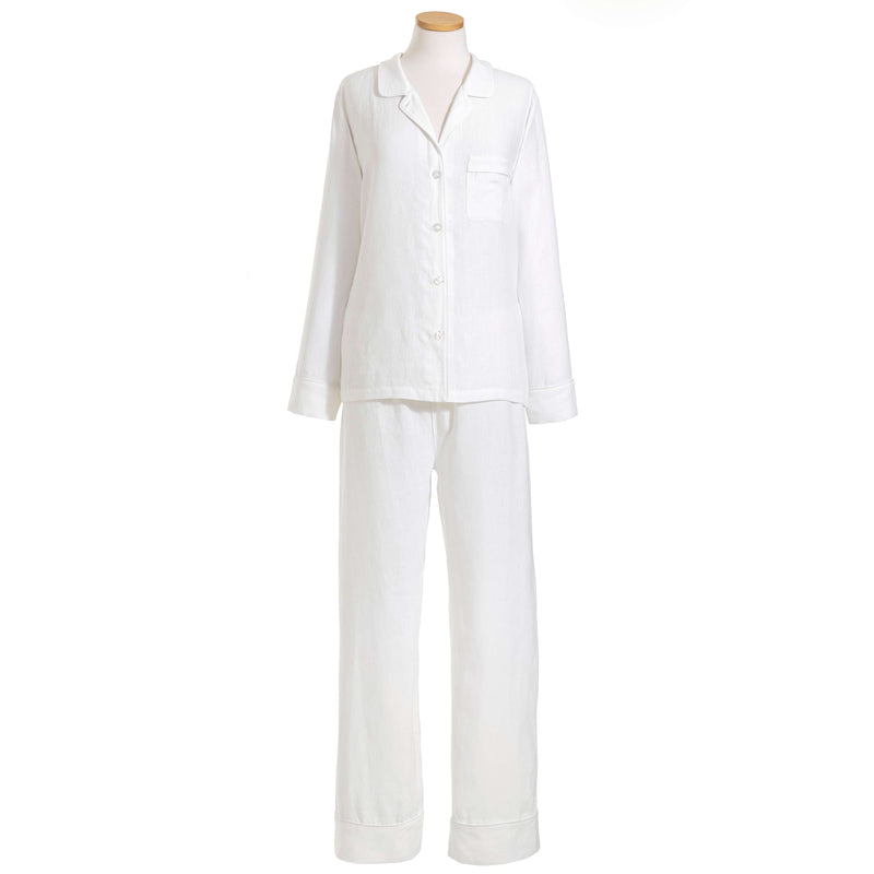 media image for lush linen white pajama by pine cone hill pc3813 xs 1 243
