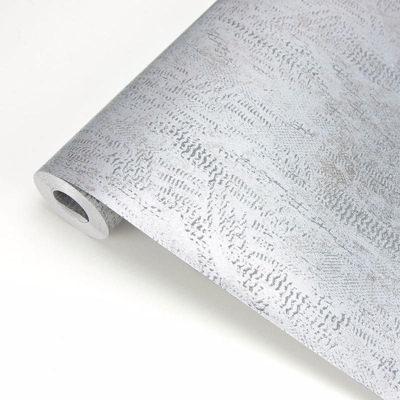 media image for Luster Distressed Texture Wallpaper in Silver from the Polished Collection by Brewster Home Fashions 294