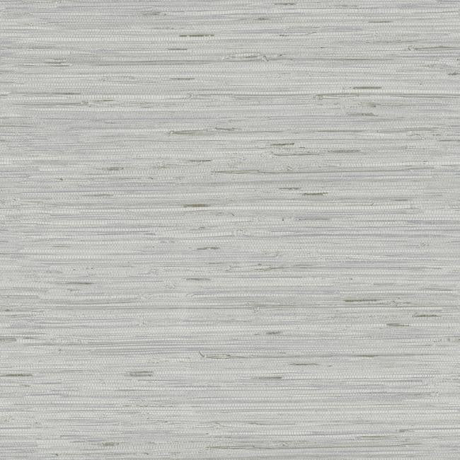media image for Lustrous Faux Grasscloth Wallpaper in Silver by York Wallcoverings 289