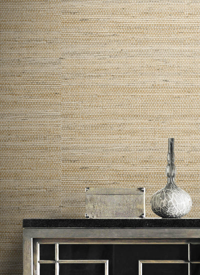 product image for Luxe Weave Peel-and-Stick Wallpaper in Chamomile from the Luxe Haven Collection by Lillian August 42