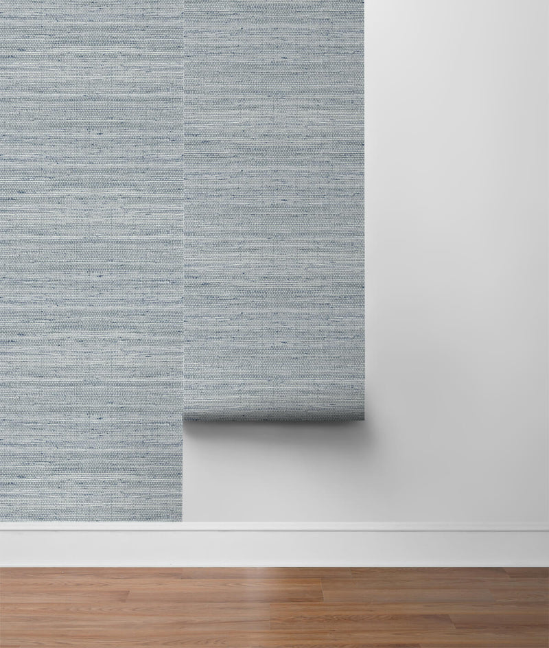 media image for Luxe Weave Peel-and-Stick Wallpaper in Skylight from the Luxe Haven Collection by Lillian August 299