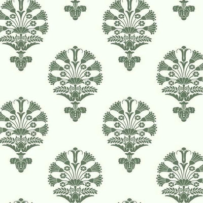 product image for Luxor Wallpaper in Green from the Silhouettes Collection by York Wallcoverings 73
