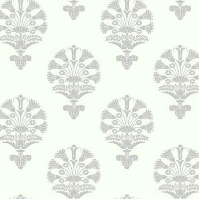 product image of sample luxor wallpaper in grey from the silhouettes collection by york wallcoverings 1 525