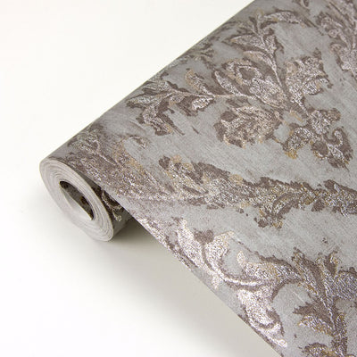 product image for Lyra Damask Wallpaper in Bronze from the Polished Collection by Brewster Home Fashions 83