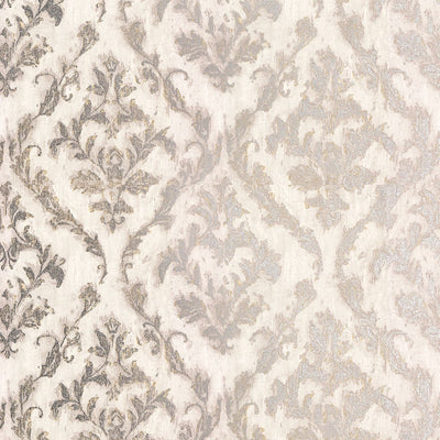 product image for Lyra Damask Wallpaper in Light Grey from the Polished Collection by Brewster Home Fashions 92